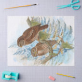 Vögel Wasserfarben Kunst Seidenpapier (Basteln)