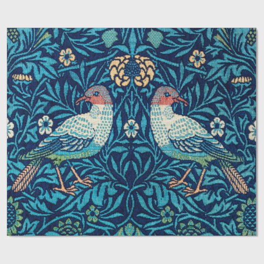 Vögel, William Morris Geschenkpapier (Flach)