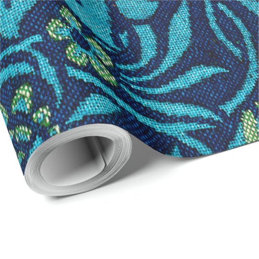 Vögel, William Morris Geschenkpapier (Rolleneckpunkt)