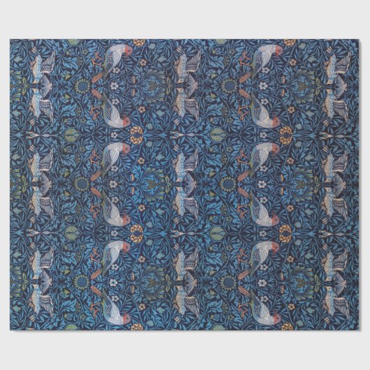 Vögel, William Morris Geschenkpapier (Flach)