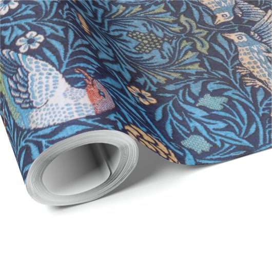 Vögel, William Morris Geschenkpapier (Rolleneckpunkt)