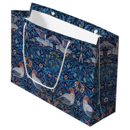 Vögel, William Morris große Geschenktasche Geschenktüte