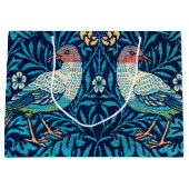 Vögel, William Morris große Geschenktasche Geschenktüte (Vorderseite)