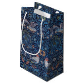 Vögel, William Morris Kleine Geschenktüte (Rückseite Schrägansicht)