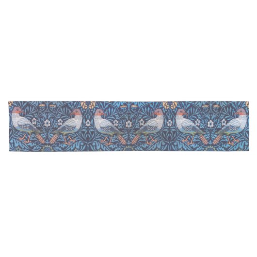Vögel, William Morris Kurzer Tischläufer (Horizontal)
