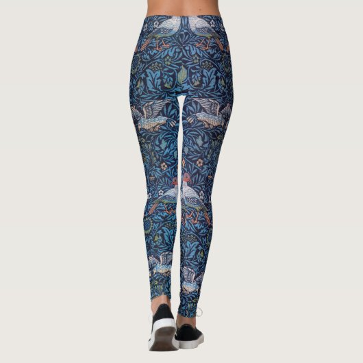 Vögel, William Morris Leggings (Rückseite)