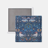 Vögel, William Morris Magnet (Vorderseite/Rückseite)