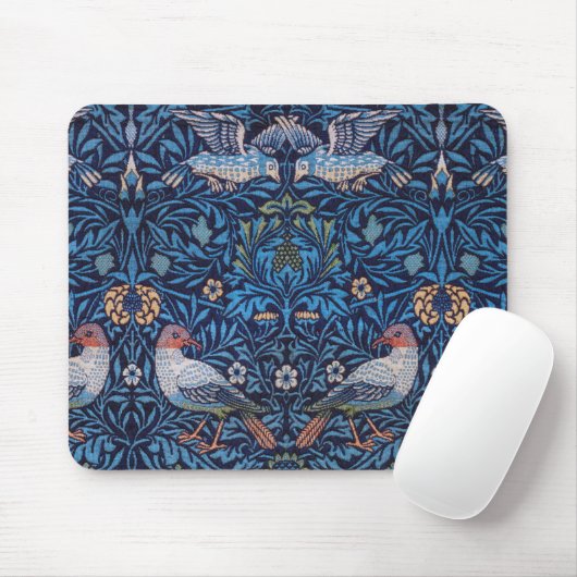 Vögel, William Morris Mousepad (Mit Mouse)