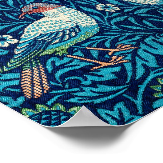 Vögel, William Morris Poster (Ecke)