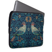 Vögel William Morris. Vintages Blaues Tier Laptopschutzhülle (Vorne Rechts)