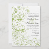 Vögel & Wirbel Hochzeitseinladungen #17 Einladung (Rückseite)