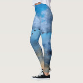 Vögel Wolken Herbst Himmelsornithologen Leggings (Links)