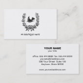 Vogel & Wreath Visitenkarte (Vorne/Hinten)