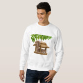 Vogel-Zufuhr-Eichhörnchen-Sweatshirt Sweatshirt (Vorne ganz)