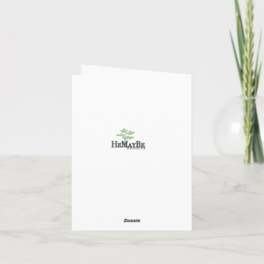 Vogel zum Geburtstag Karte (Rückseite)