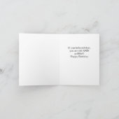 Vogel zum Geburtstag Karte (Innenseite)