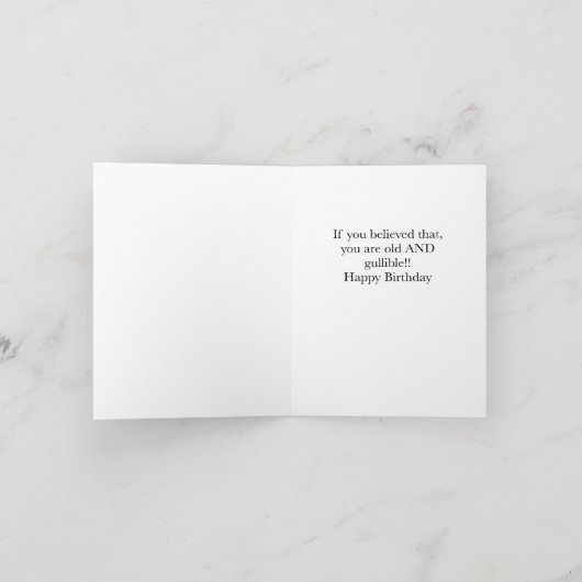 Vogel zum Geburtstag Karte (Innenseite)