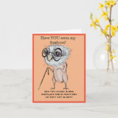 Vogel zum Geburtstag Karte (Gelbe Blume)