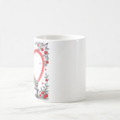Vögel zum Valentinstag Kaffeetasse (Mittel)