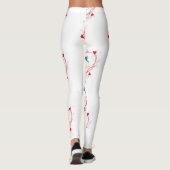 Vögel zum Valentinstag Leggings (Rückseite)