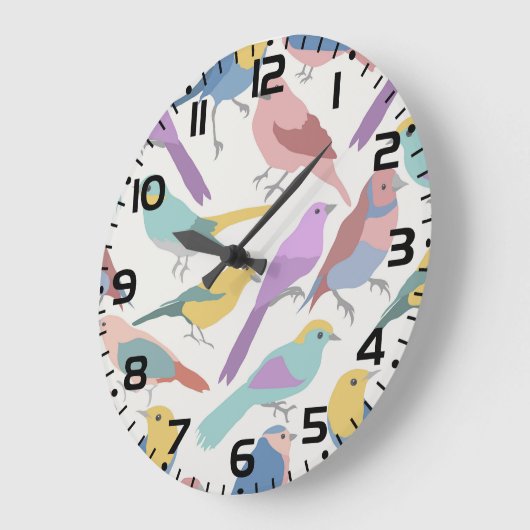 Vögel zusammen große wanduhr (Winkel)