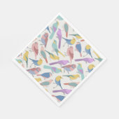 Vögel zusammen Tiere Napkins Serviette (Ecke)