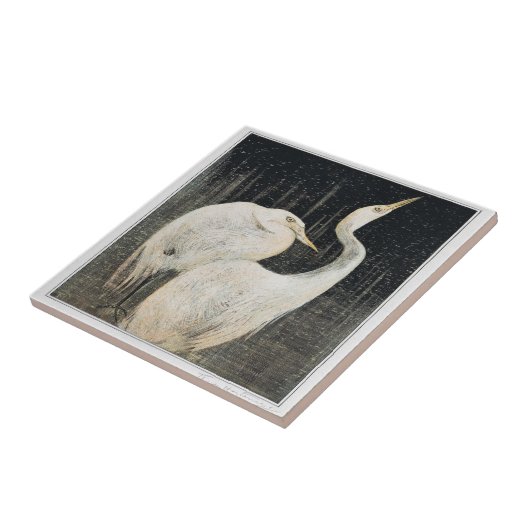 Vögel Zwei große Viktorianische Kunst Fliese (Seite)