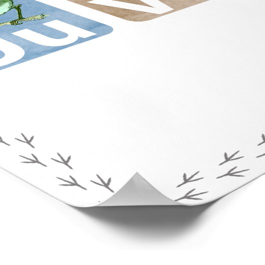 Vogelalphabet Poster (Ecke)