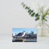 Vogelansicht Visitenkarte (Stehend Vorderseite)