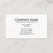 Vogelansicht Visitenkarte (Rückseite)