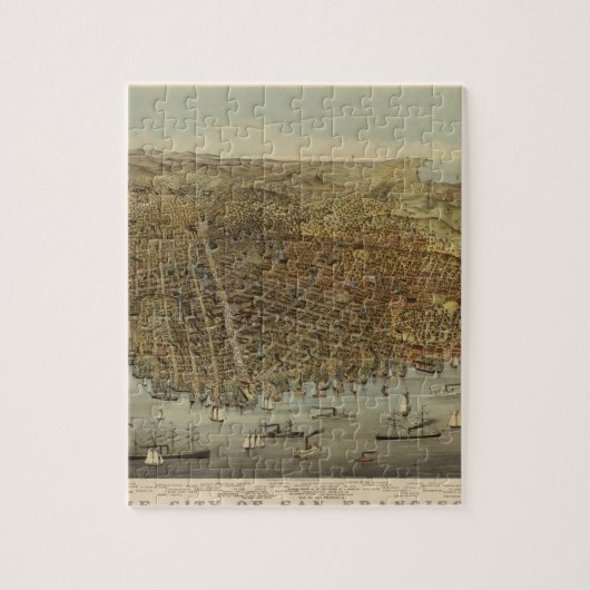 Vogelansicht von San Francisco Puzzle (Vertikal)