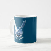 Vogelanzeige - Nachtschwärmung Kaffeetasse (Vorderseite Links)