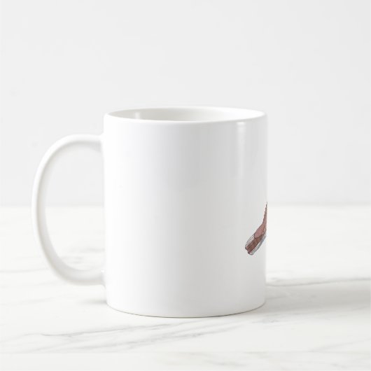 Vogelart aus dem östlichen Peitschenwald Kaffeetasse (Links)