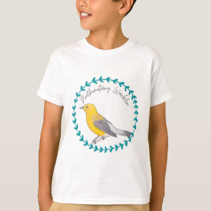Vogelart-Logo von Prothonotary Warbler Bird T-Shirt