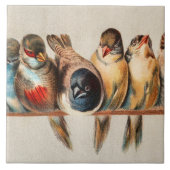 Vogelart und Taube Fliese (Vorderseite)