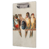 Vogelart und Taube Klemmbrett (Links)