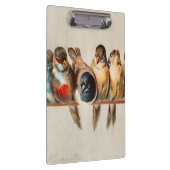 Vogelart und Taube Klemmbrett (Rechts)