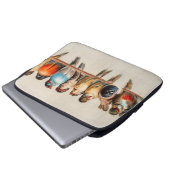 Vogelart und Taube Laptopschutzhülle (Vorne Knopf)