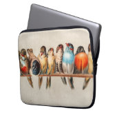 Vogelart und Taube Laptopschutzhülle (Vorderseite Links)