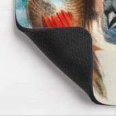 Vogelart und Taube Mousepad (Ecke)