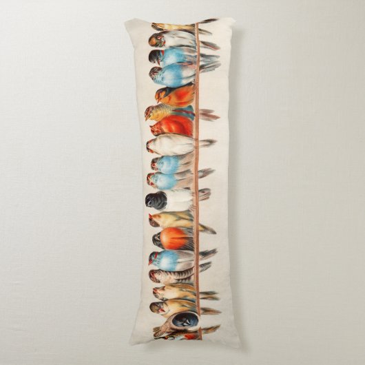 Vogelart und Taube Seitenschläferkissen (Vorderseite Vertikal)