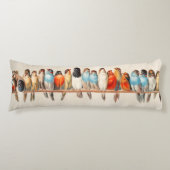 Vogelart und Taube Seitenschläferkissen (Vorderseite)