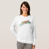 Vogelarten auf Niedlichen Tieren mit Baumbestand - T-Shirt (Vorne ganz)