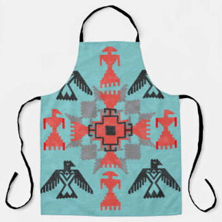 Vogelarten aus Navajo, Vintager ethnischer Stamm. Schürze