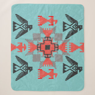 Vogelarten aus Navajo, Vintager ethnischer Stamm. Sherpadecke