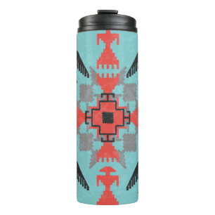Vogelarten aus Navajo, Vintager ethnischer Stamm. Thermosbecher