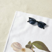 Vogelarten mit Weißwurmblättern, Audubon mit Blume Strandtuch (Beispiel)