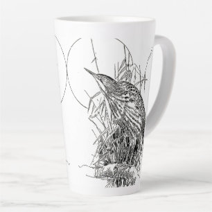 Vogelarten von Bittern Heron Wildtiere Latte Tasse