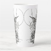Vogelarten von Bittern Heron Wildtiere Latte Tasse (Vorderseite)