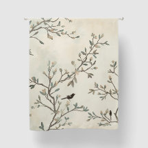 Vogelast Wasserfarbe Beige Naturmalerei